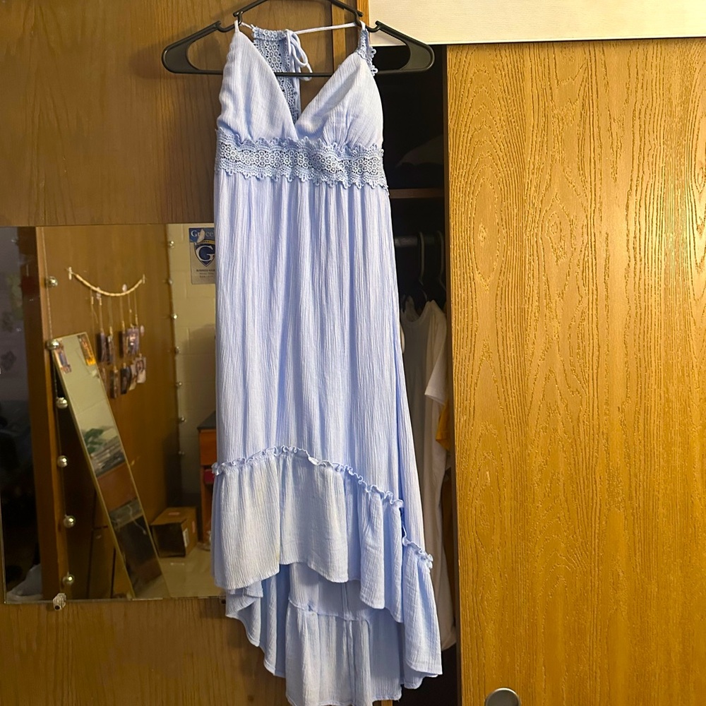 Worn Once. Size Small. Light Blue Dress.